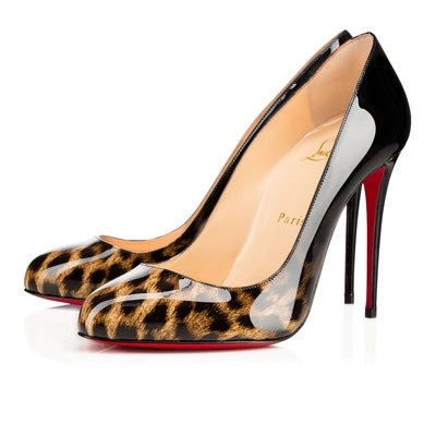 CHRISTIAN LOUBOUTIN DORISSIMA DEGRADE LEOPARD 100 PUMPS