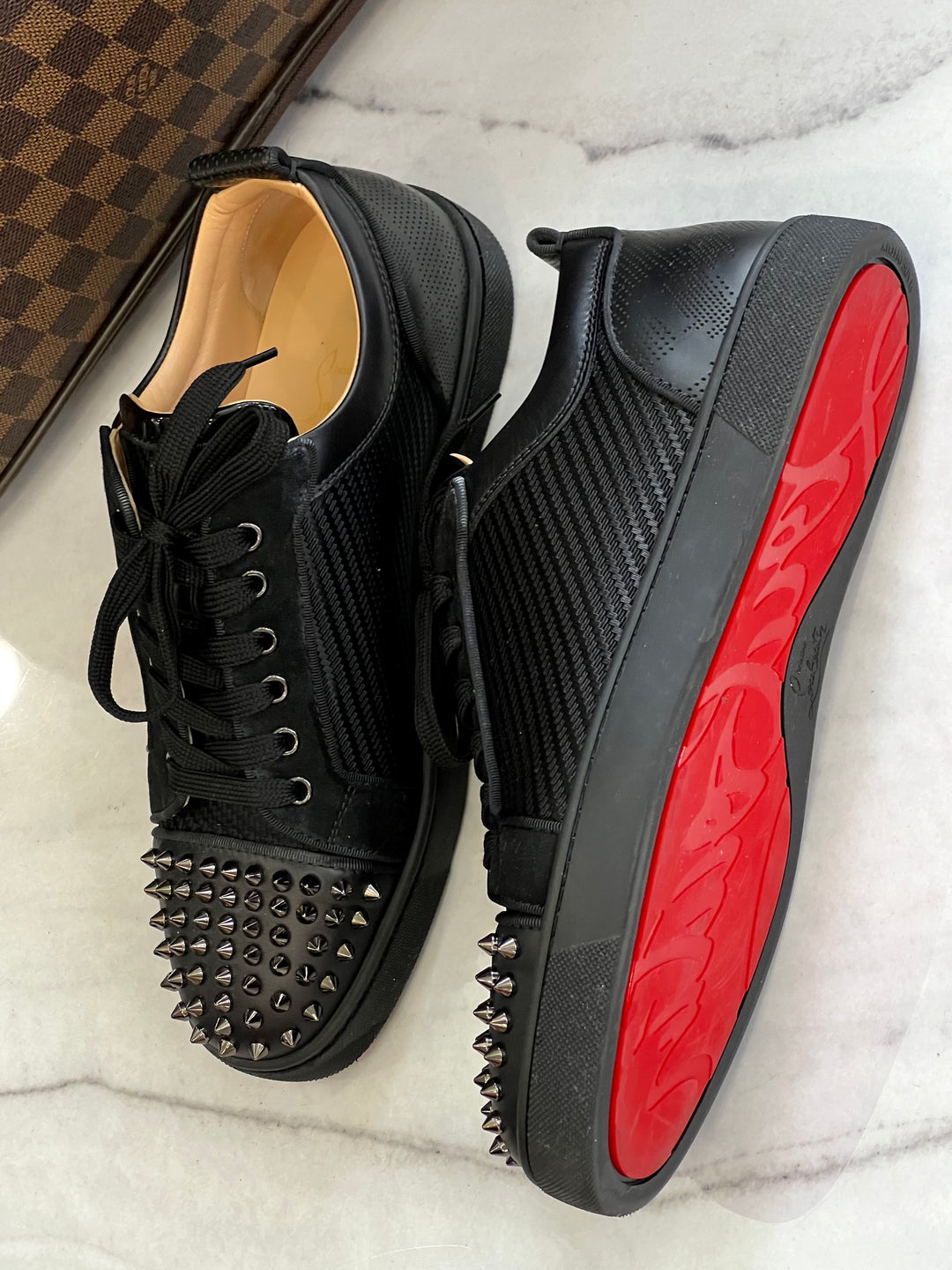 CHRISTIAN LOUBOUTIN LOUIS SPIKE SNEAKERS