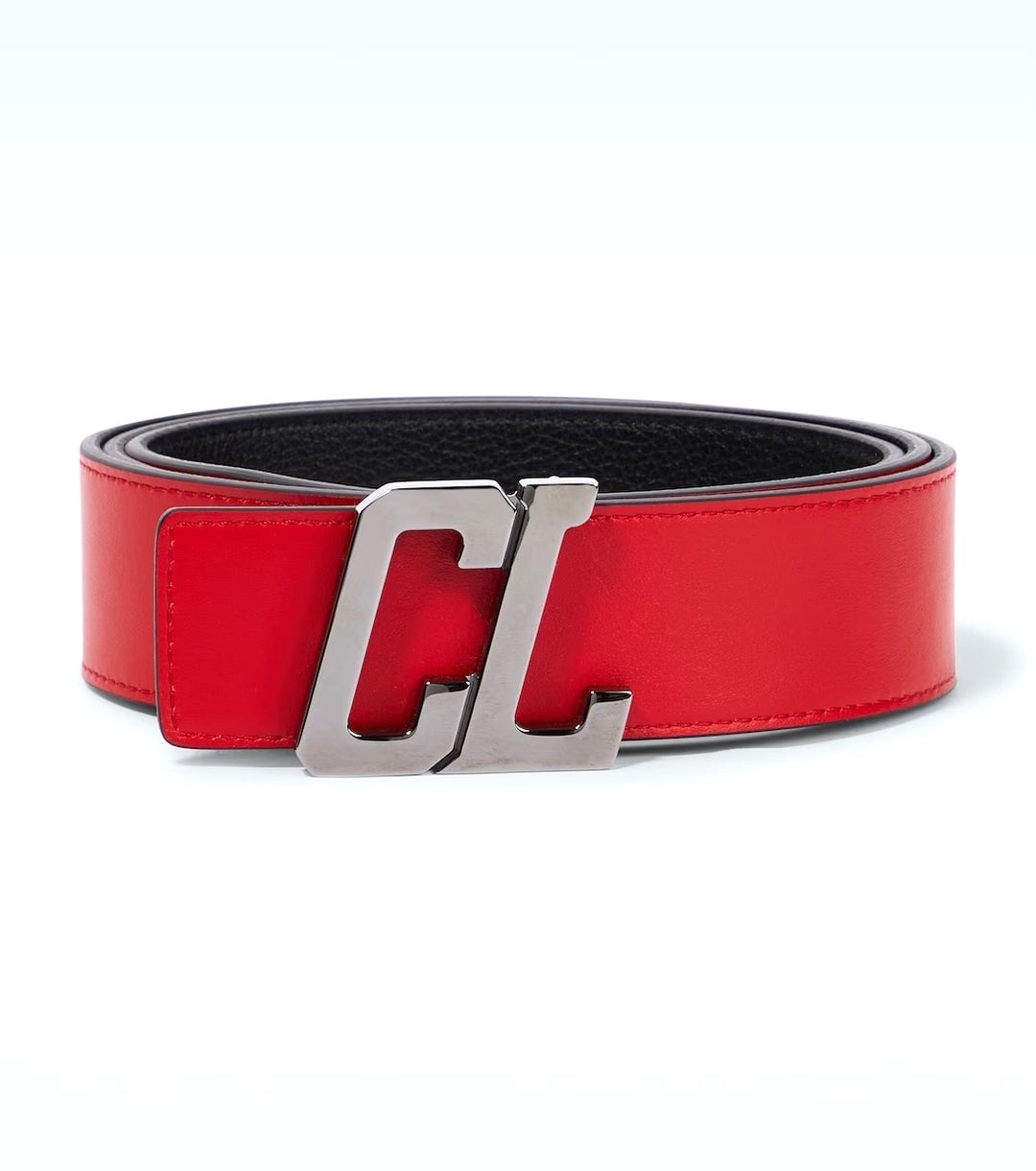 CHRISTIAN LOUBOUTIN HAPPY RUI CL BUCKLE CALFSKIN REVERSIBLE BELT
