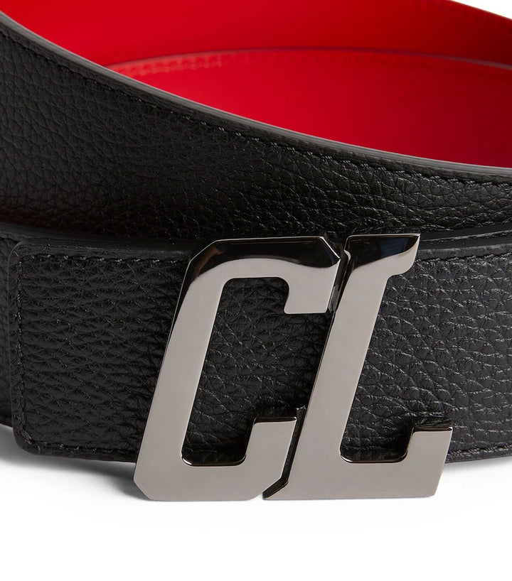 CHRISTIAN LOUBOUTIN HAPPY RUI CL BUCKLE CALFSKIN REVERSIBLE BELT