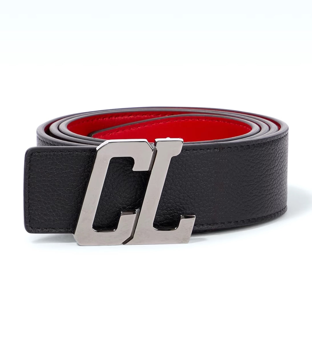 CHRISTIAN LOUBOUTIN HAPPY RUI CL BUCKLE CALFSKIN REVERSIBLE BELT