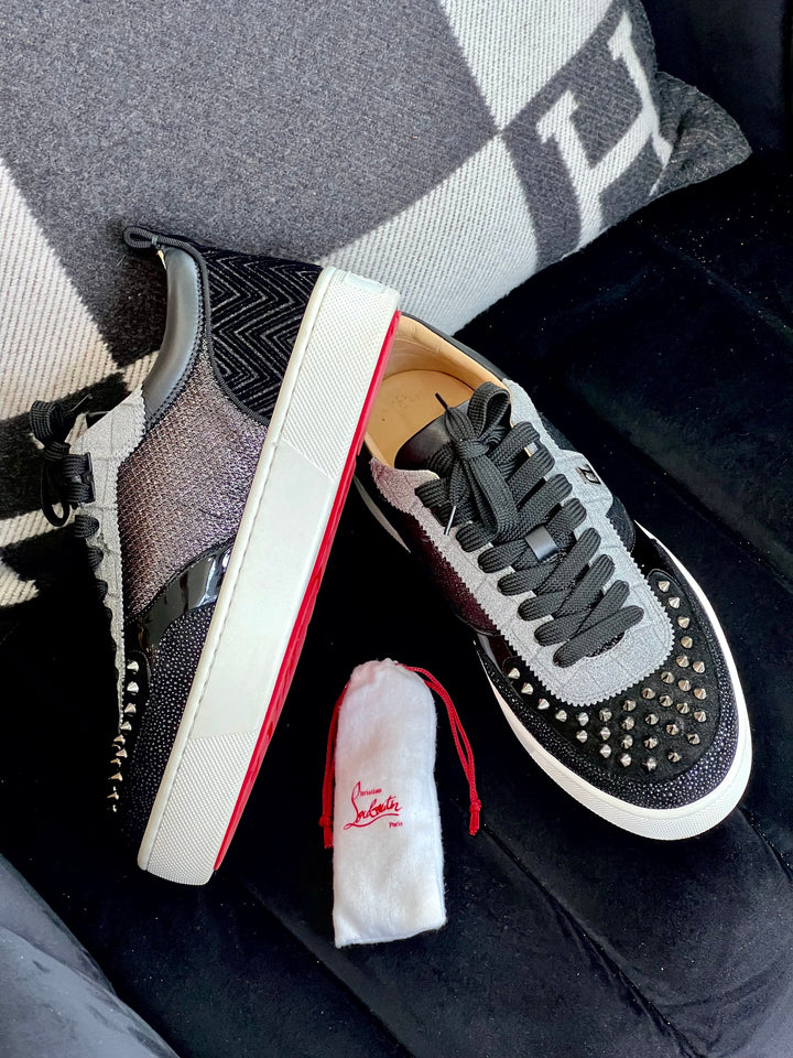 Belt - Calf Alpina leather - Black - Christian Louboutin
