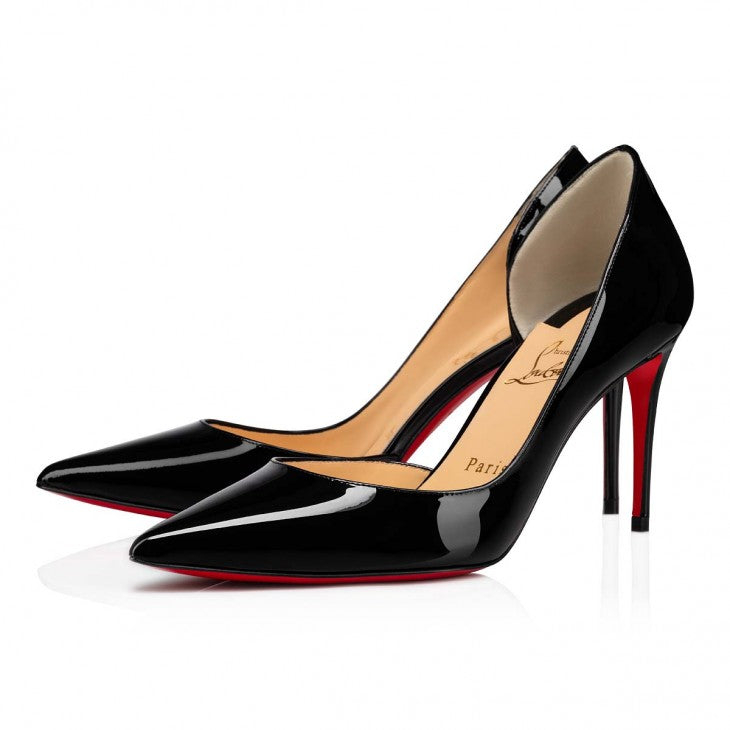 CHRISTIAN LOUBOUTIN IRIZA PATENT CALF LEATHER PUMPS
