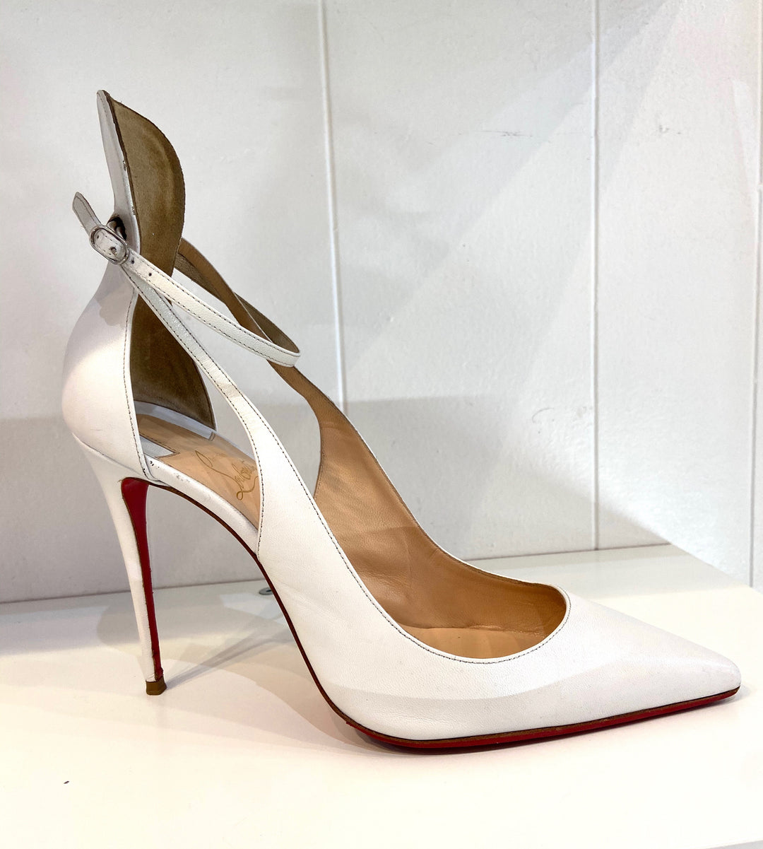CHRISTIAN LOUBOUTIN MASCARA LEATHER PUMPS