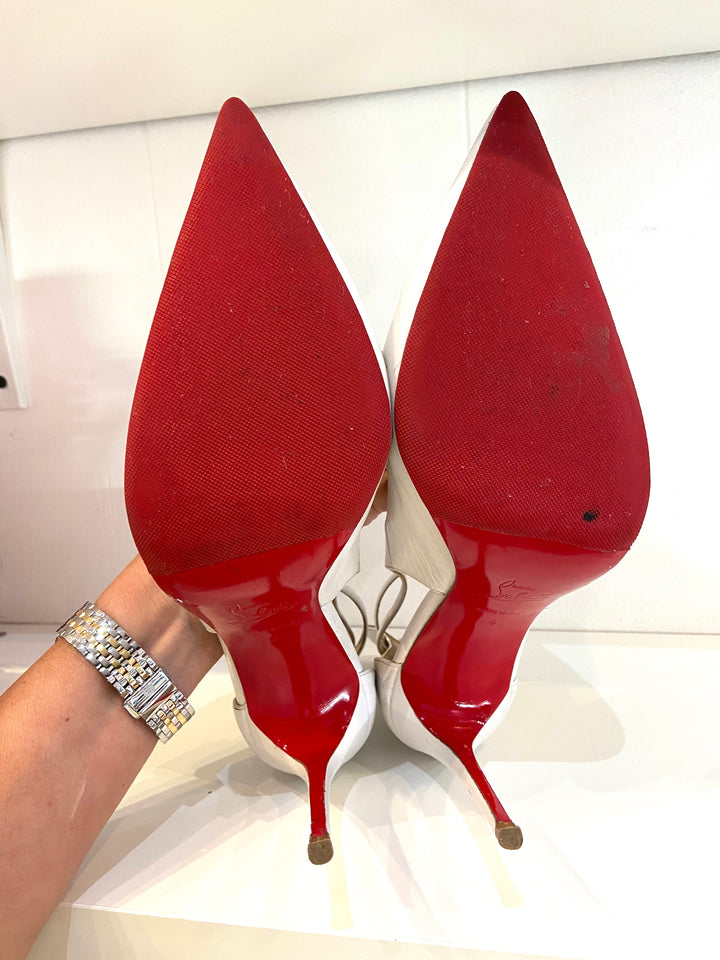 CHRISTIAN LOUBOUTIN MASCARA LEATHER PUMPS