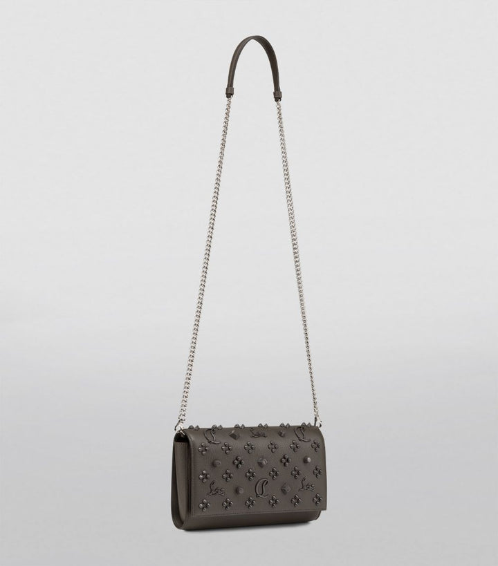 CHRISTIAN LOUBOUTIN PALOMA LOUBINTHESKY LEATHER WALLET ON A CHAIN