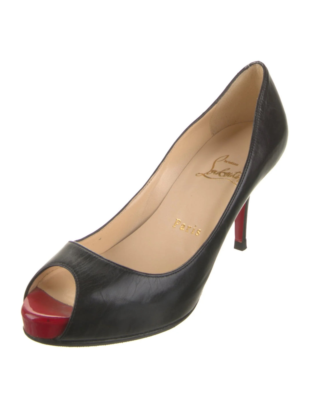 CHRISTIAN LOUBOUTIN PEEP TOE PUMPS