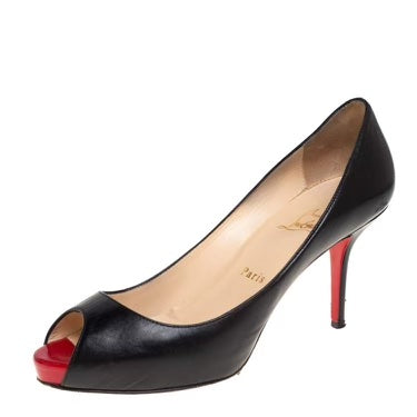 CHRISTIAN LOUBOUTIN PEEP TOE PUMPS