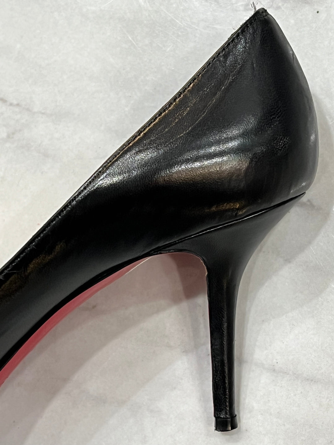 CHRISTIAN LOUBOUTIN PEEP TOE PUMPS