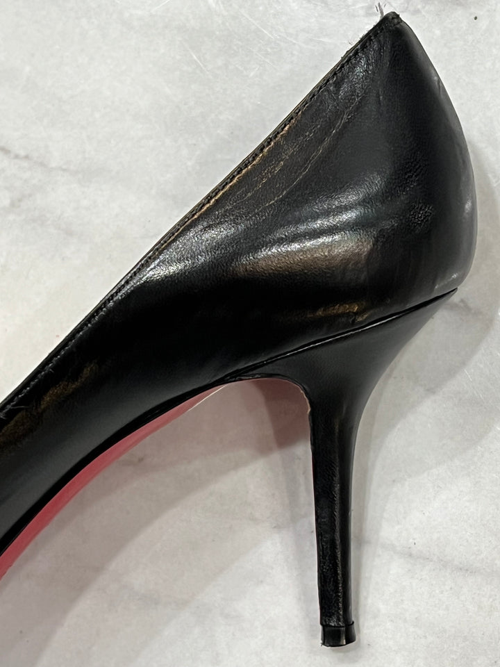 CHRISTIAN LOUBOUTIN PEEP TOE PUMPS