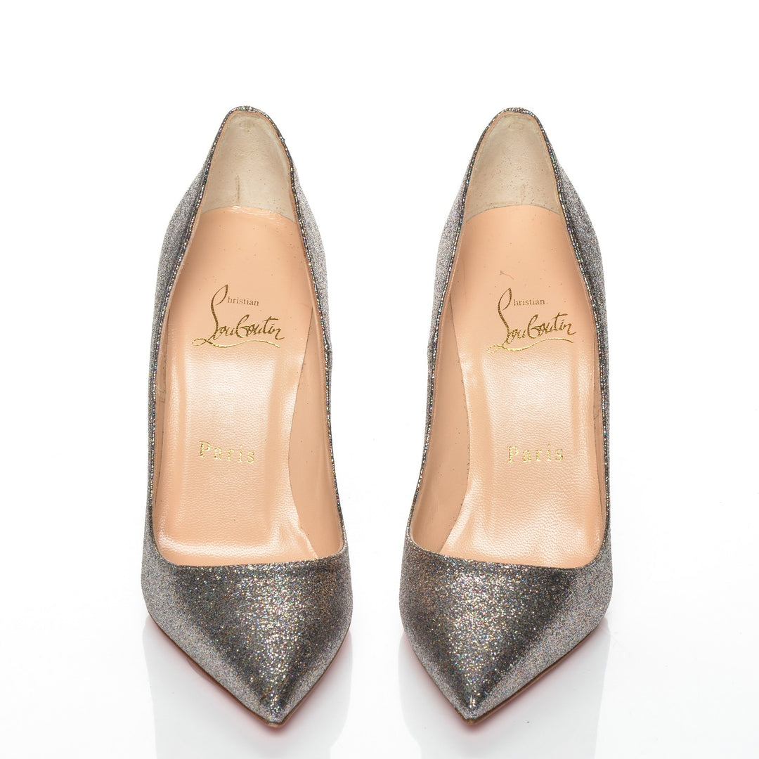 CHRISTIAN LOUBOUTIN PIGALLE FOLLIES 100 GLITTER MINI DEGRADE PUMPS