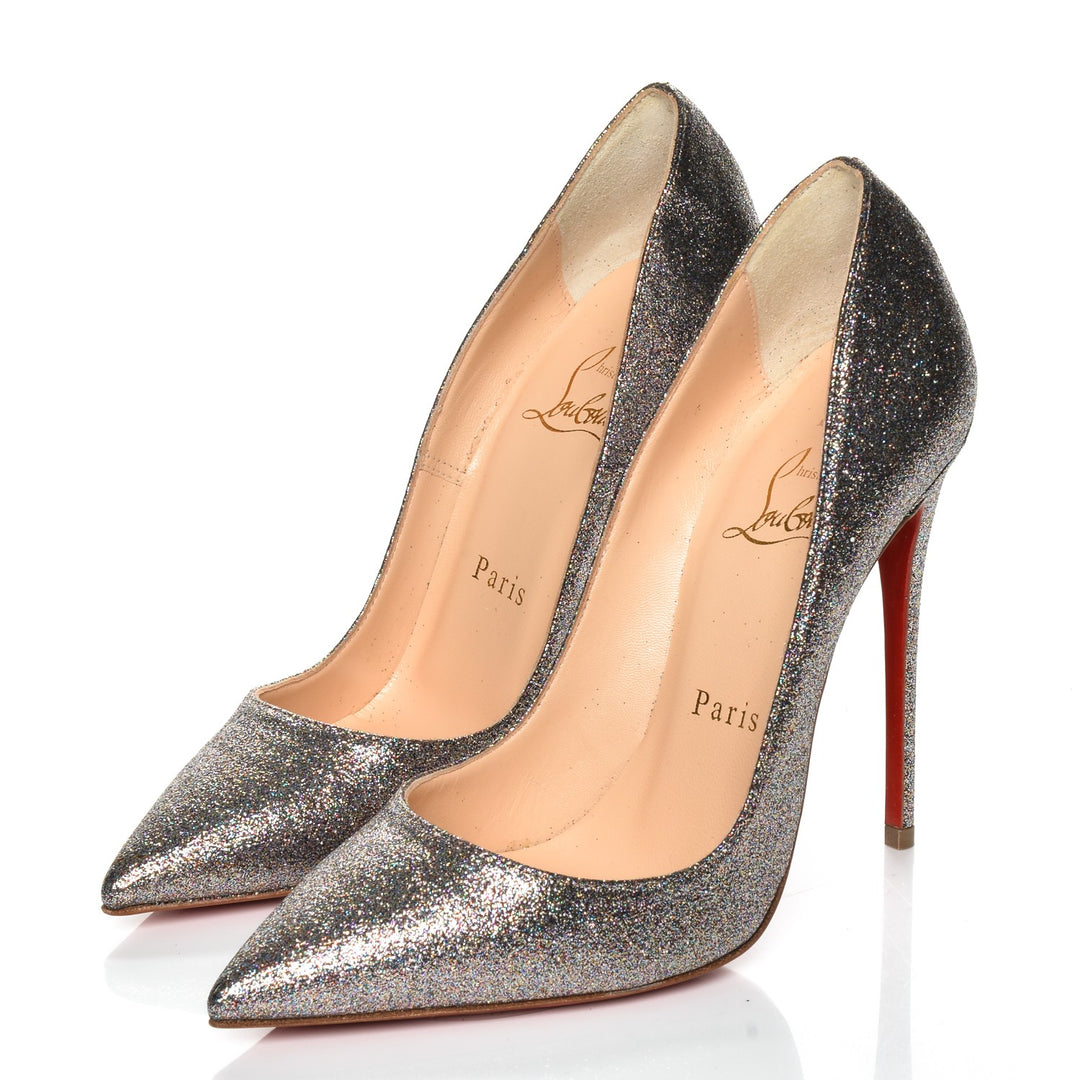 CHRISTIAN LOUBOUTIN PIGALLE FOLLIES 100 GLITTER MINI DEGRADE PUMPS