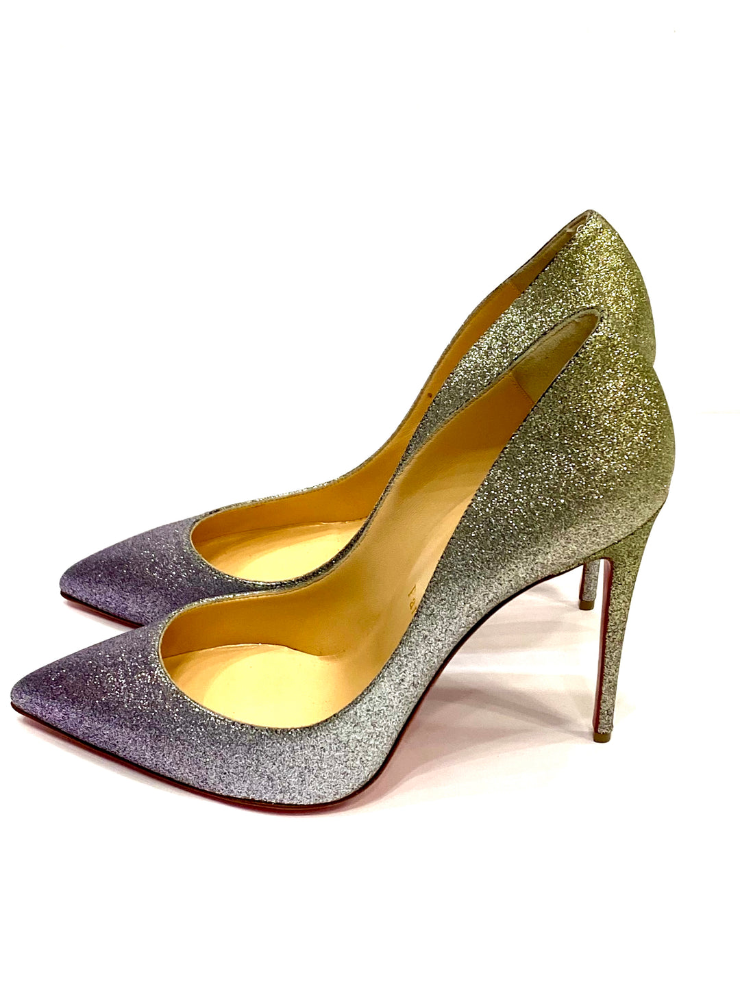 CHRISTIAN LOUBOUTIN PIGALLE FOLLIES 100 GLITTER MINI DEGRADE PUMPS