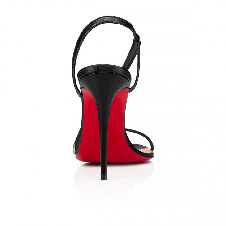 CHRISTIAN LOUBOUTIN ROSALIE 100 LEATHER SANDALS
