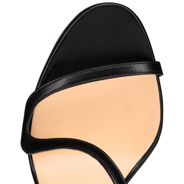 CHRISTIAN LOUBOUTIN ROSALIE 100 LEATHER SANDALS