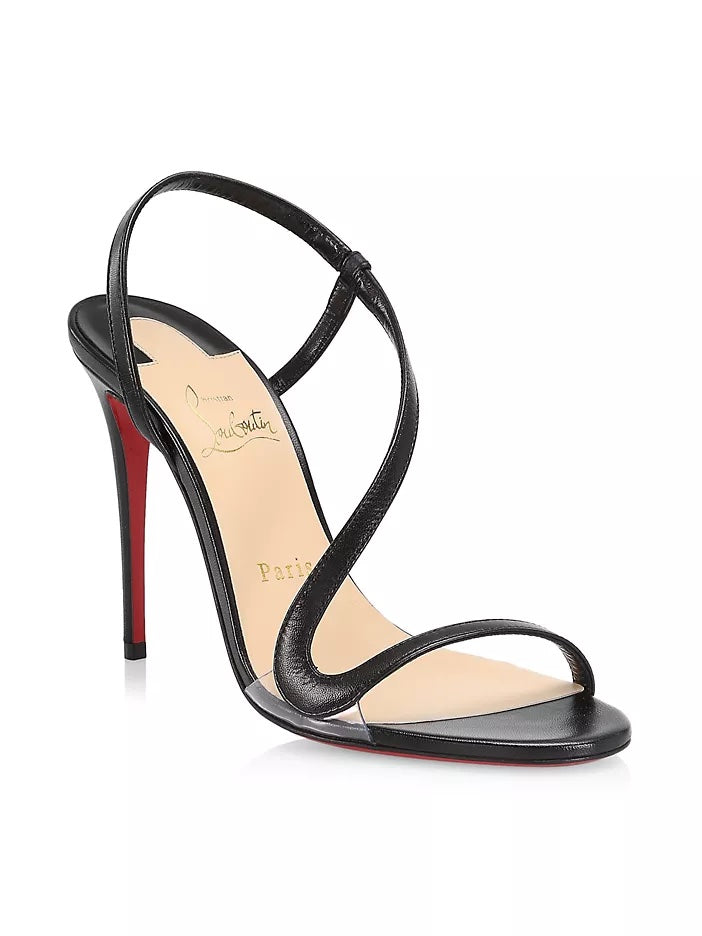 CHRISTIAN LOUBOUTIN ROSALIE 100 LEATHER SANDALS