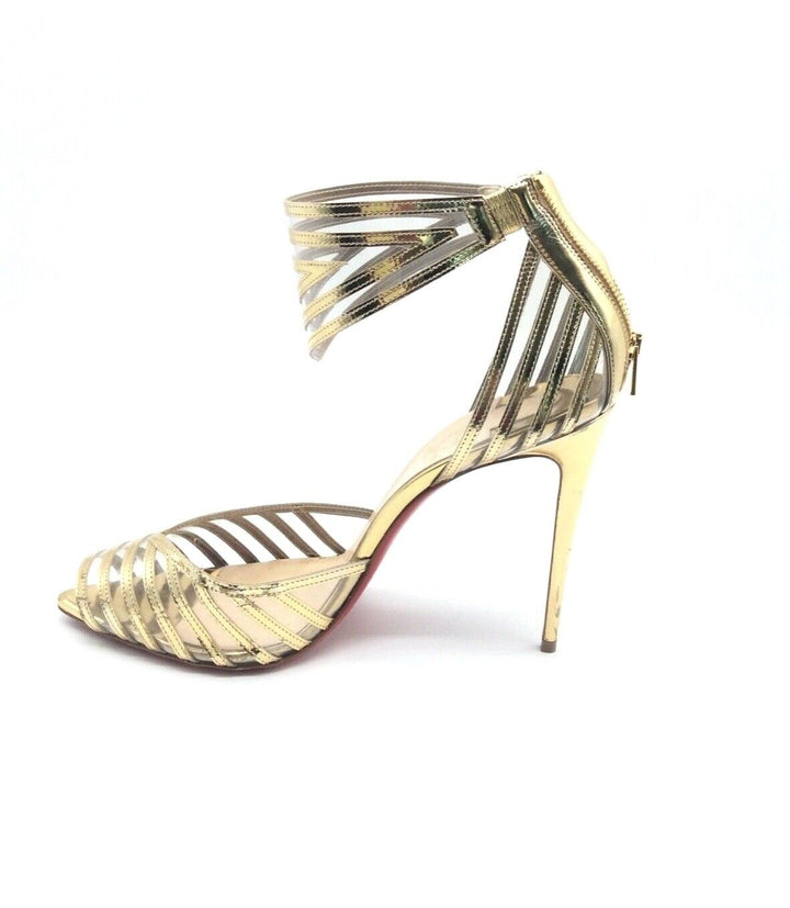CHRISTIAN LOUBOUTIN SPECCHIO PVC MARATENA 100 SANDAL