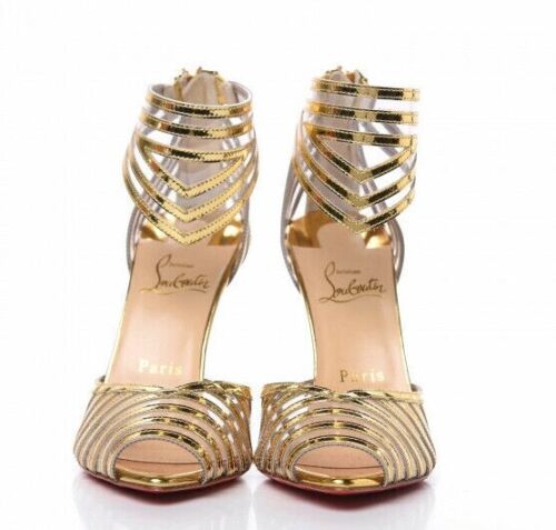 CHRISTIAN LOUBOUTIN SPECCHIO PVC MARATENA 100 SANDAL