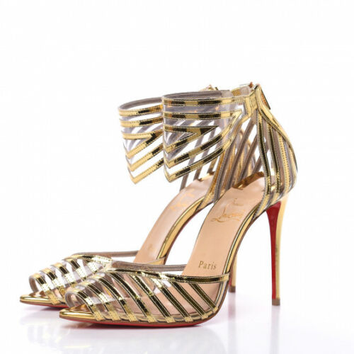 CHRISTIAN LOUBOUTIN SPECCHIO PVC MARATENA 100 SANDAL
