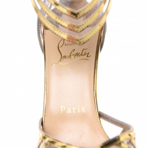 CHRISTIAN LOUBOUTIN SPECCHIO PVC MARATENA 100 SANDAL