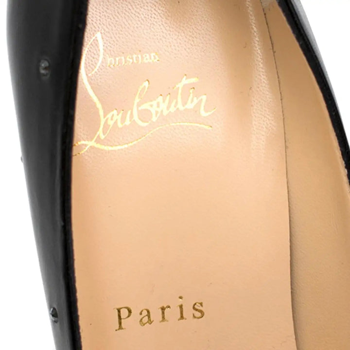 CHRISTIAN LOUBOUTIN DEGRASTRASS 100 CRYSTAL PUMPS