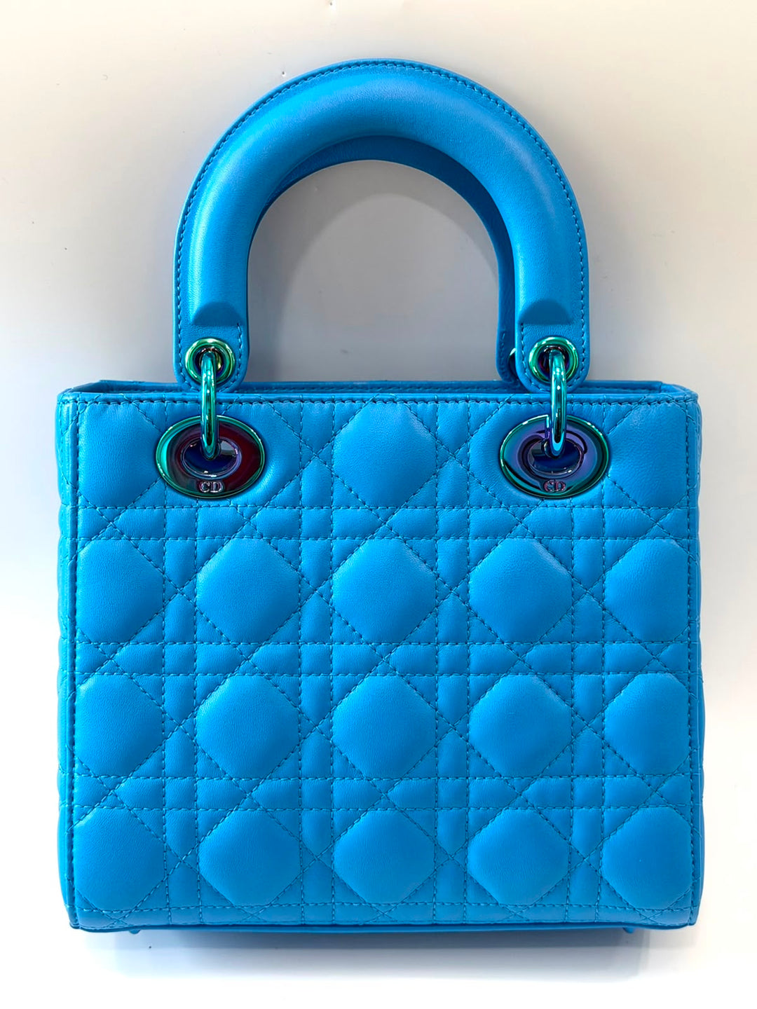 DIOR CANNAGE QUILTED LAMBSKIN SMALL LADY DIOR TOTE BAG