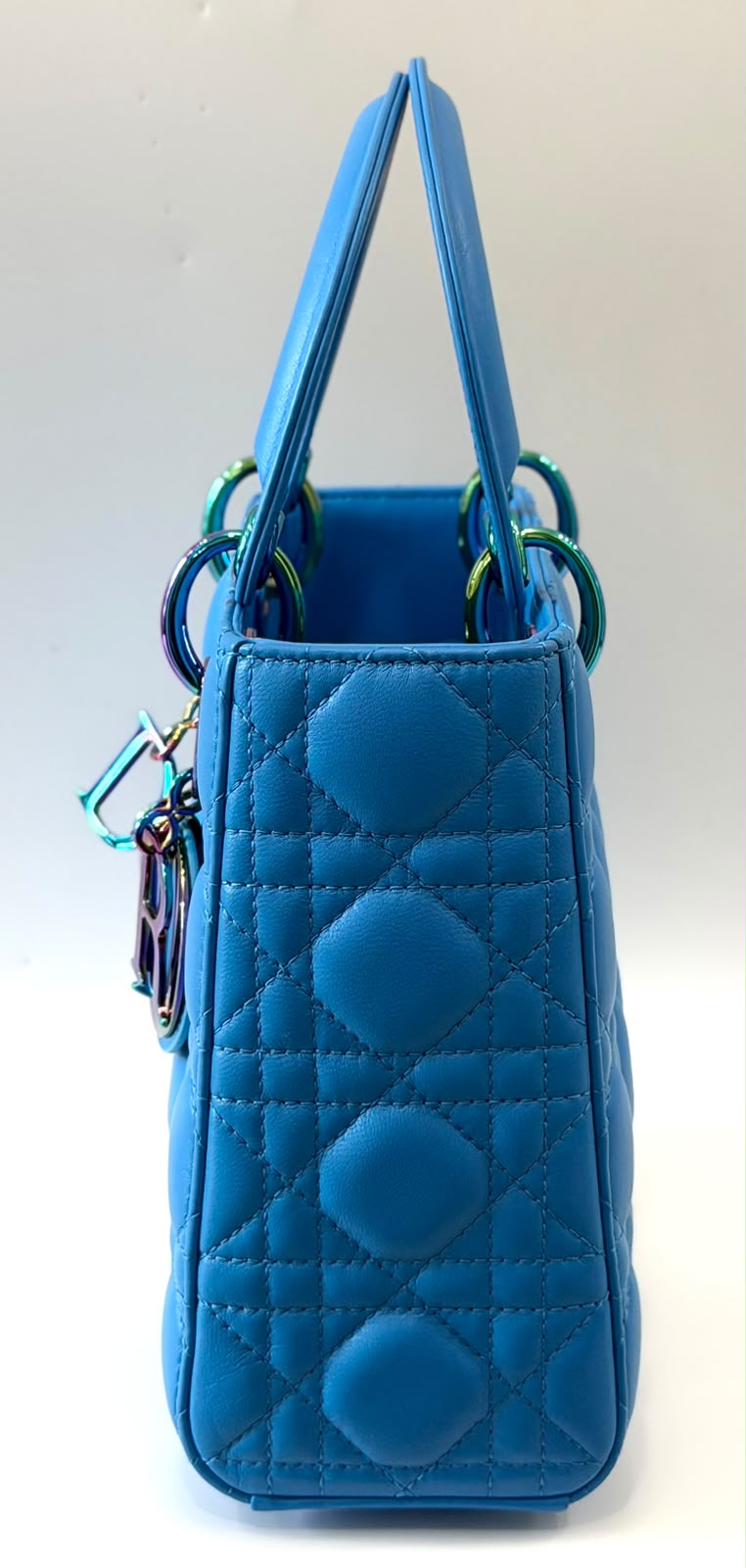 DIOR CANNAGE QUILTED LAMBSKIN SMALL LADY DIOR TOTE BAG
