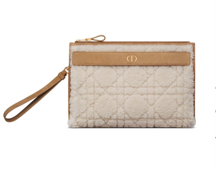 CHRISTIAN DIOR CARO LARGE D-EVERY POUCH WRISTLET