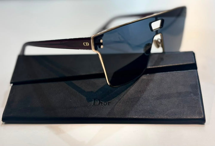 CHRISTIAN DIOR DIORIZON1 MIRRORED SHIELD SUNGLASSES