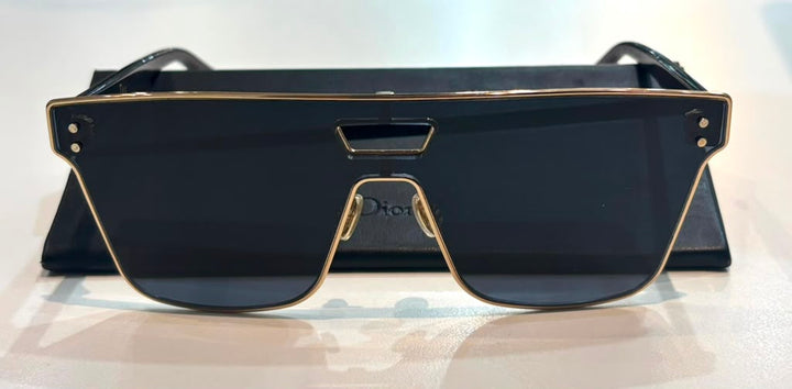 CHRISTIAN DIOR DIORIZON1 MIRRORED SHIELD SUNGLASSES
