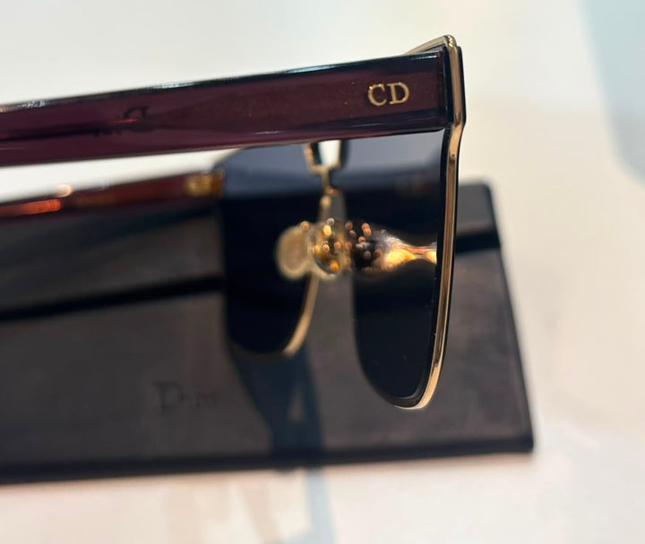 CHRISTIAN DIOR DIORIZON1 MIRRORED SHIELD SUNGLASSES