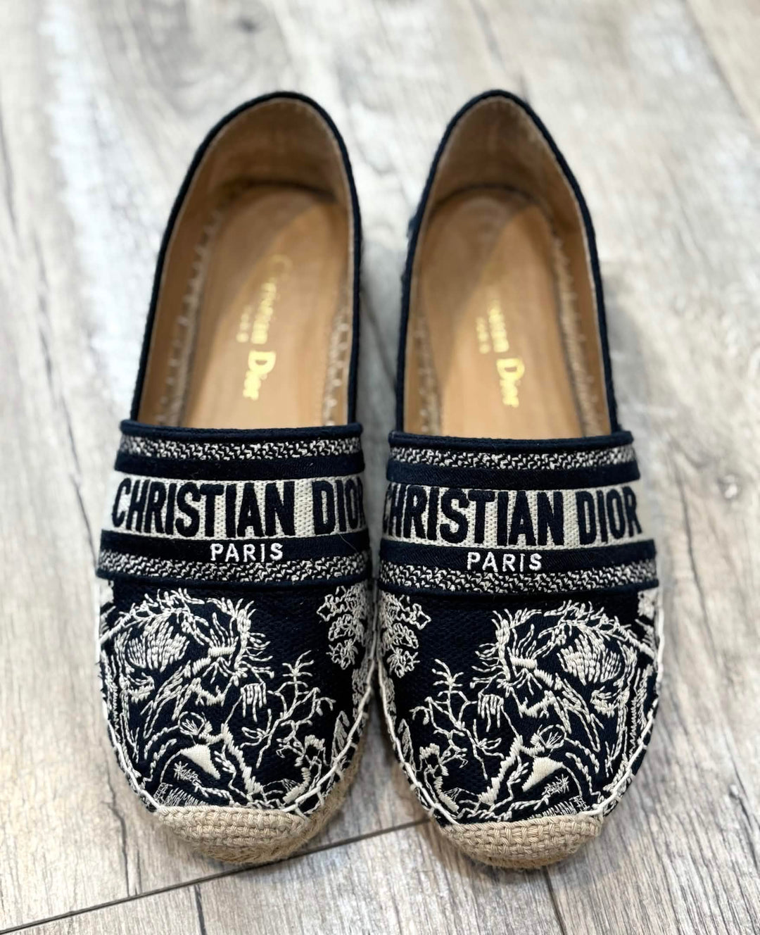 DIOR OBLIQUE EMBROIDERED TOILE DE JOUY GRANVILLE ESPADRILLES