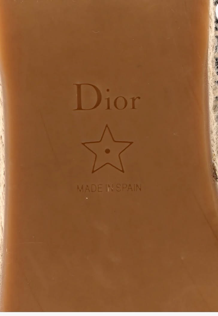 DIOR OBLIQUE EMBROIDERED TOILE DE JOUY GRANVILLE ESPADRILLES