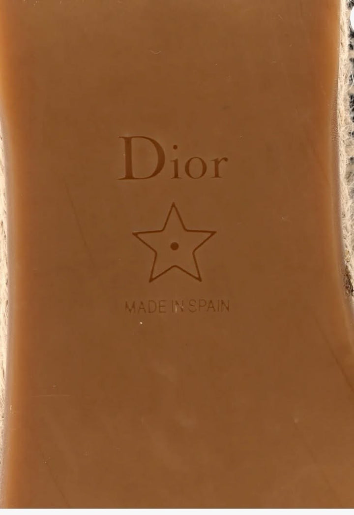 DIOR OBLIQUE EMBROIDERED TOILE DE JOUY GRANVILLE ESPADRILLES