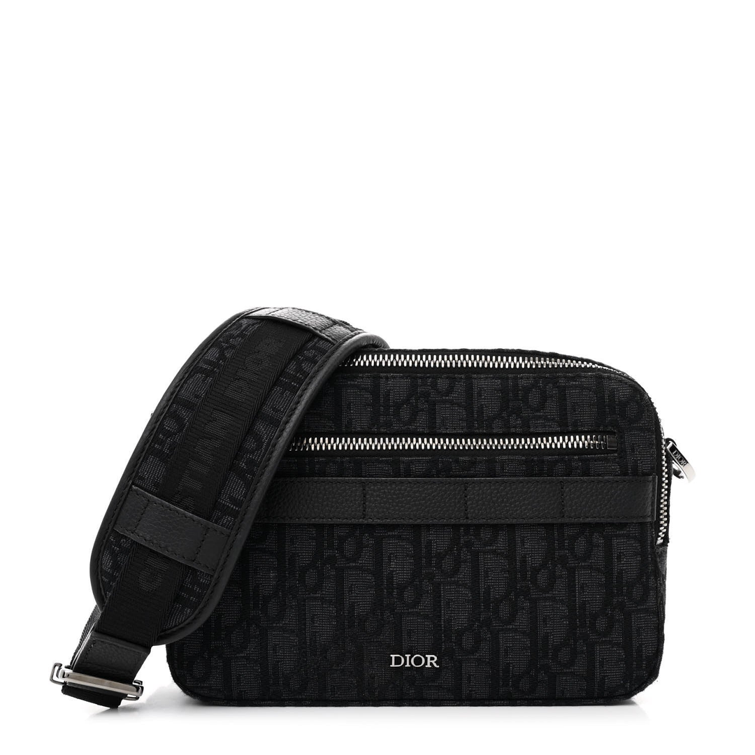 CHRISTIAN DIOR HOMME OBLIQUE SAFARI MESSENGER BAG