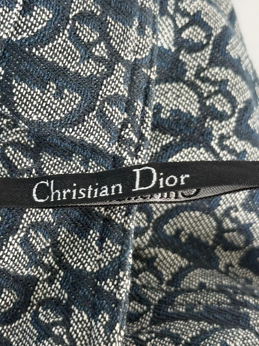 DIOR JOHN GALLIANO MONOGRAM DENIM ZIP OFF CONVERTIBLE PANTS