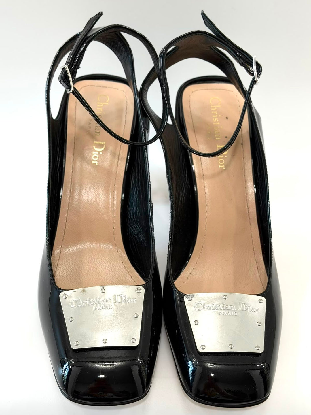 DIOR LA PARISIENNE PATENT CALF LEATHER PUMPS