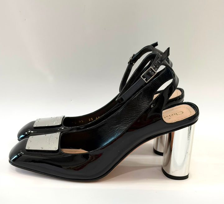 DIOR LA PARISIENNE PATENT CALF LEATHER PUMPS