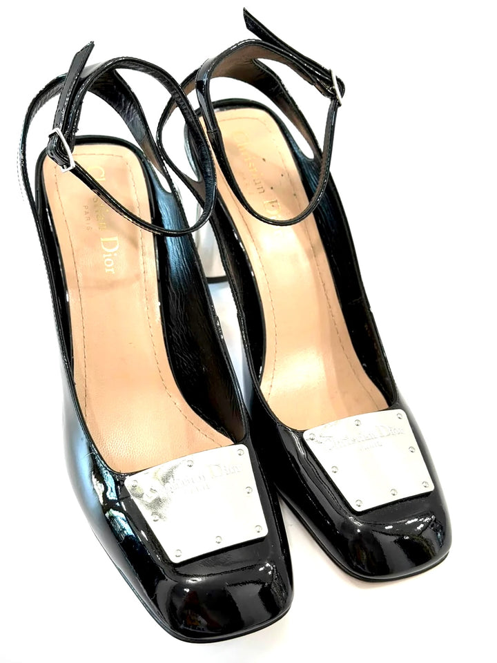 DIOR LA PARISIENNE PATENT CALF LEATHER PUMPS