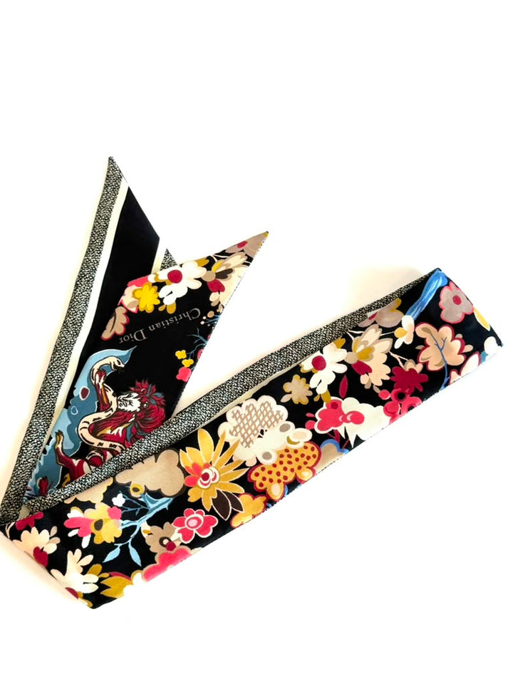 DIOR TOILE DE JOUY VOYAGE MITZAH SILK TWILLY SCARF