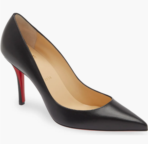 LOUBOUTIN APOSTROPHY 100MM NAPPA LEATHER PUMPS
