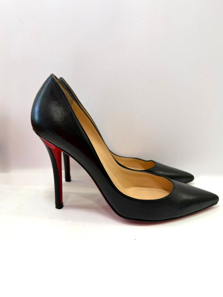 LOUBOUTIN APOSTROPHY 100MM NAPPA LEATHER PUMPS