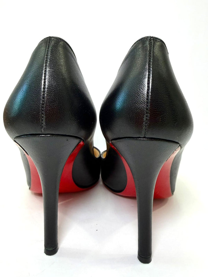 LOUBOUTIN APOSTROPHY 100MM NAPPA LEATHER PUMPS