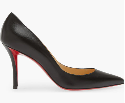 LOUBOUTIN APOSTROPHY 100MM NAPPA LEATHER PUMPS