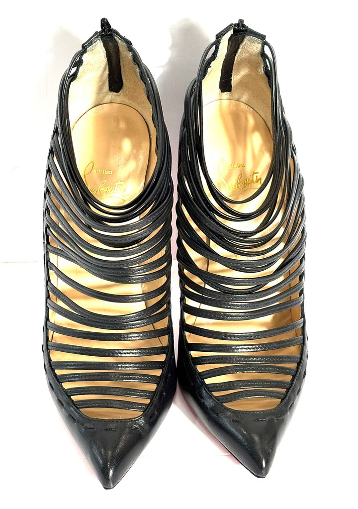 CHRISTIAN LOUBOUTIN GORTIK 100 LEATHER PUMPS