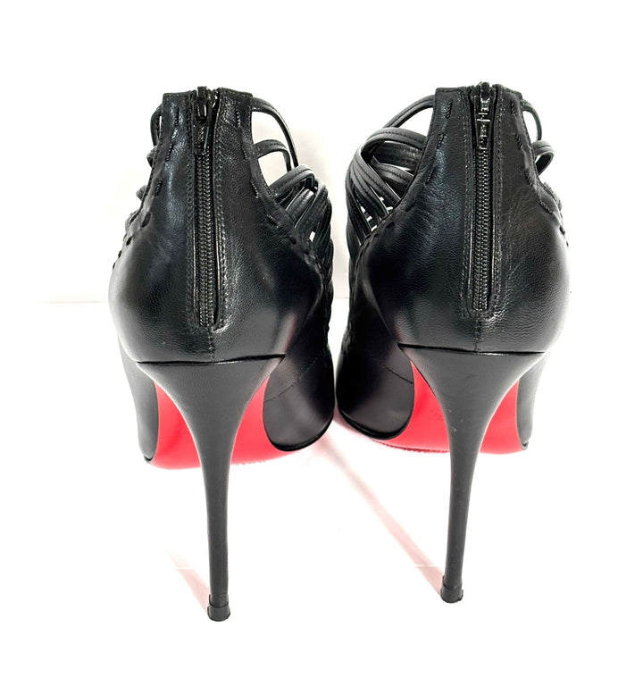 CHRISTIAN LOUBOUTIN GORTIK 100 LEATHER PUMPS