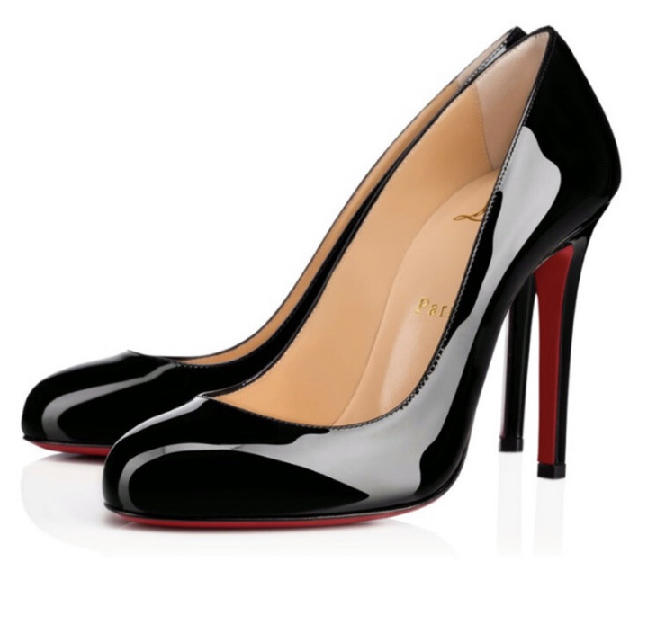 CHRISTIAN LOUBOUTIN DORISSIMA 100MM PATENT CALF PUMPS