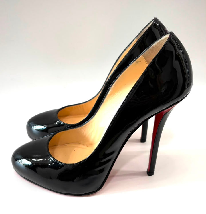 CHRISTIAN LOUBOUTIN DORISSIMA 100MM PATENT CALF PUMPS