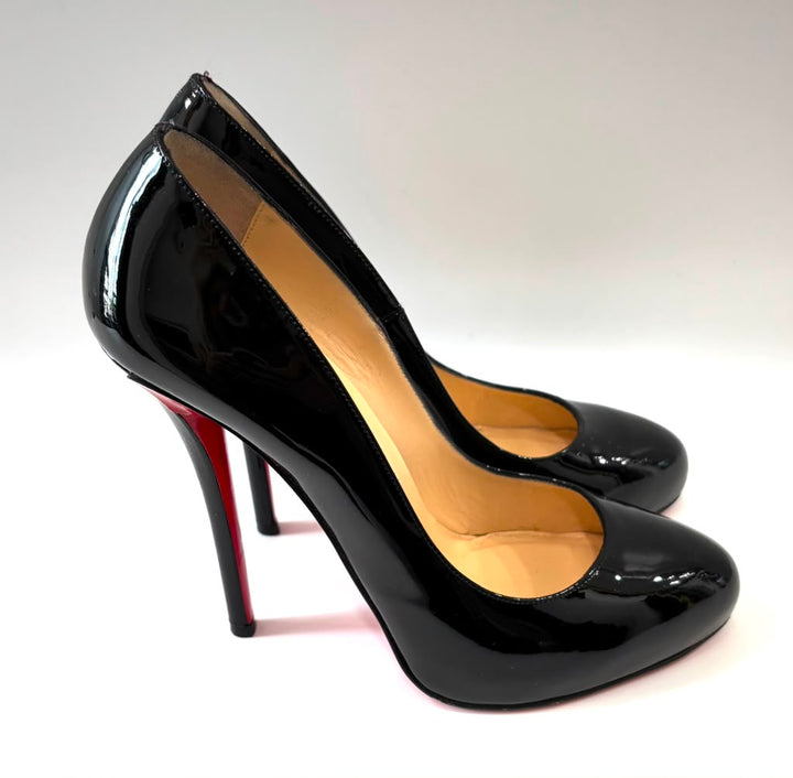 CHRISTIAN LOUBOUTIN DORISSIMA 100MM PATENT CALF PUMPS