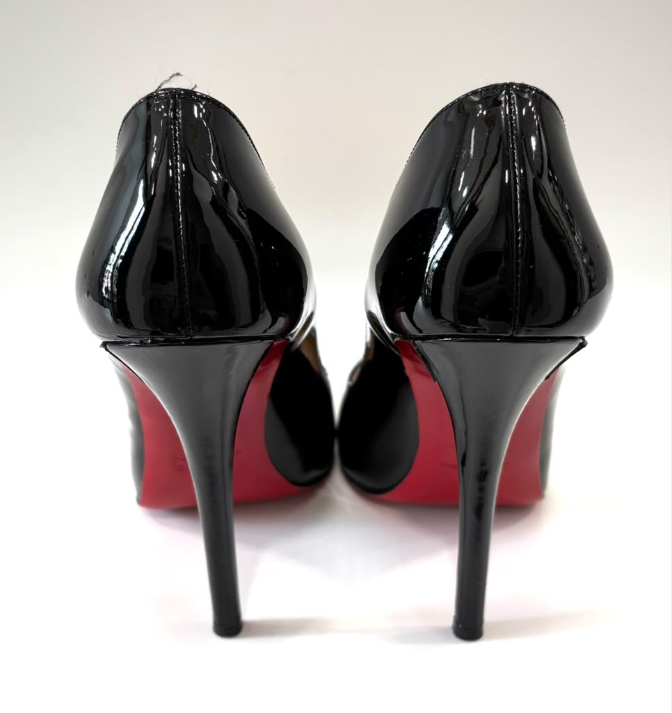 CHRISTIAN LOUBOUTIN DORISSIMA 100MM PATENT CALF PUMPS